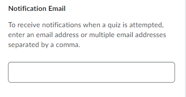 qz notification email field