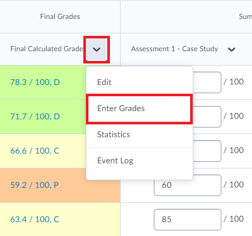 final grade calculator grades and percentages