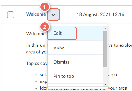 edit select edit from dropdown