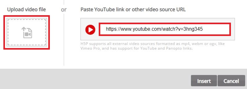 Upload a Video File or Paste Video Web Link