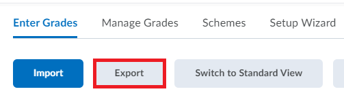 In the Gradebook select Export