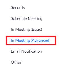 Select In Meeting Advanced
