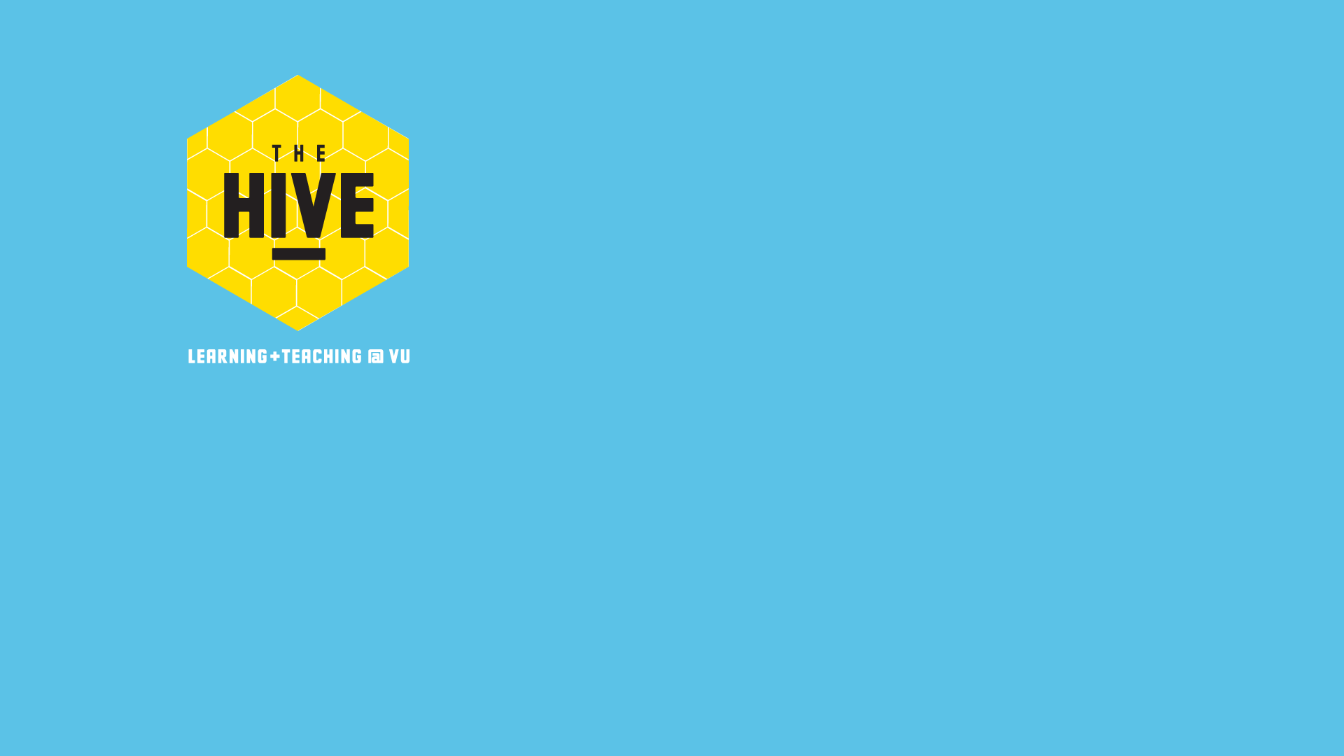 Zoom Virtual Background with The Hive logo