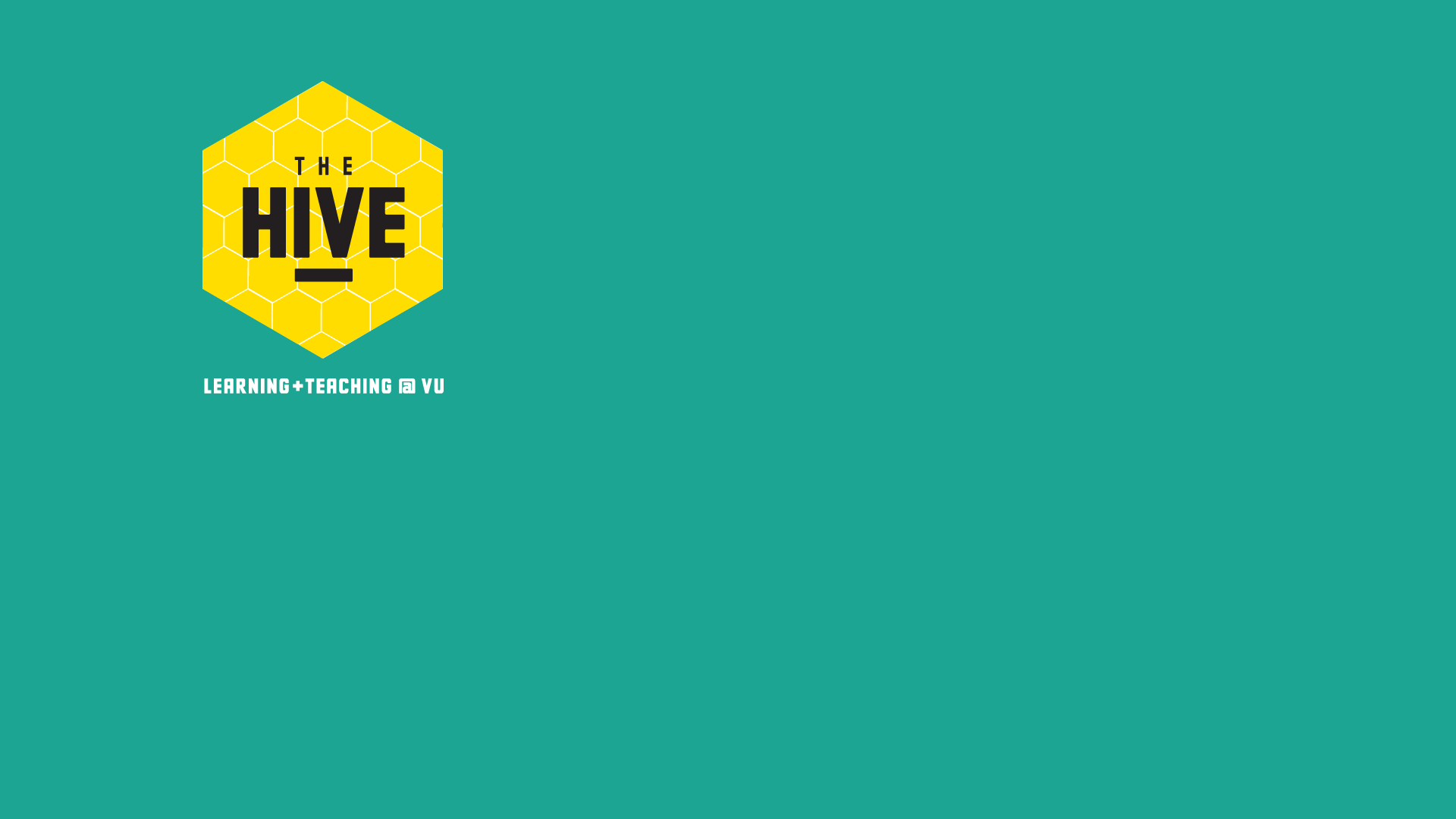 Zoom Virtual Background with The Hive logo