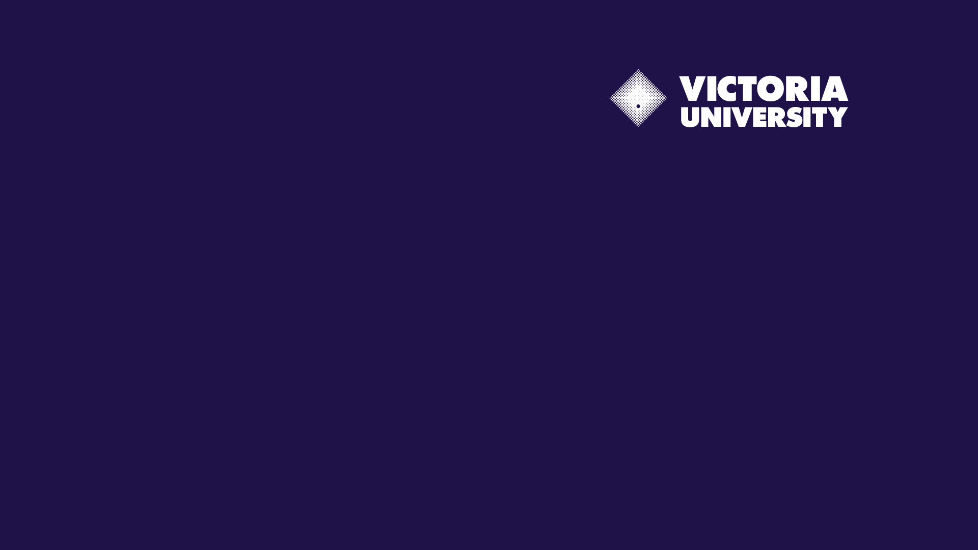 Zoom Virtual Background with Victoria University logo